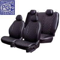 Чехлы Премиум Экокожа Байрон Ромб на Skoda Kodiaq (2016+) Чехлы Премиум Экокожа Байрон Ромб на Skoda Kodiaq (2016+)